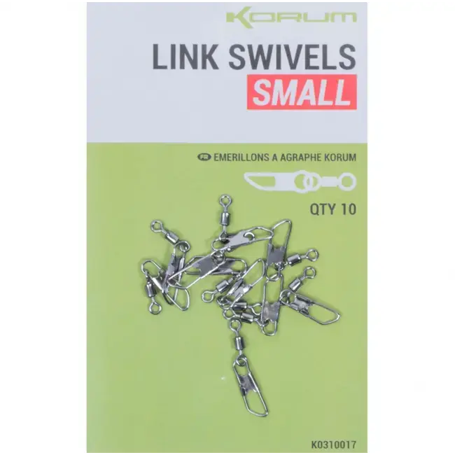 Vartej cu Agrafa Korum Link Swivel, 10buc/plic Preț mic