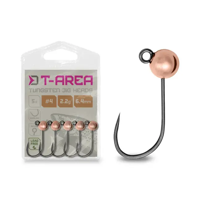 Jig Tungsten Delphin T-AREA BL Cupru - Capete Jig pentru Pastrav,Biban (5 buc) Preț redus