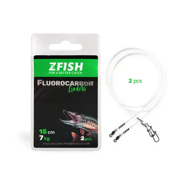 Promoție Strune ZFish Fluorocarbon Leader - Invizibile, fara Memorie, 7kg 12kg 15kg