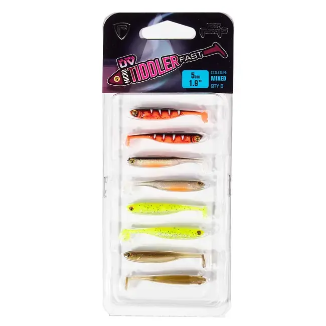 Retur gratuit Fox Rage Micro Tiddler Fast Mixed Colour Lure Pack – Set naluci micro UV pentru rapitori
