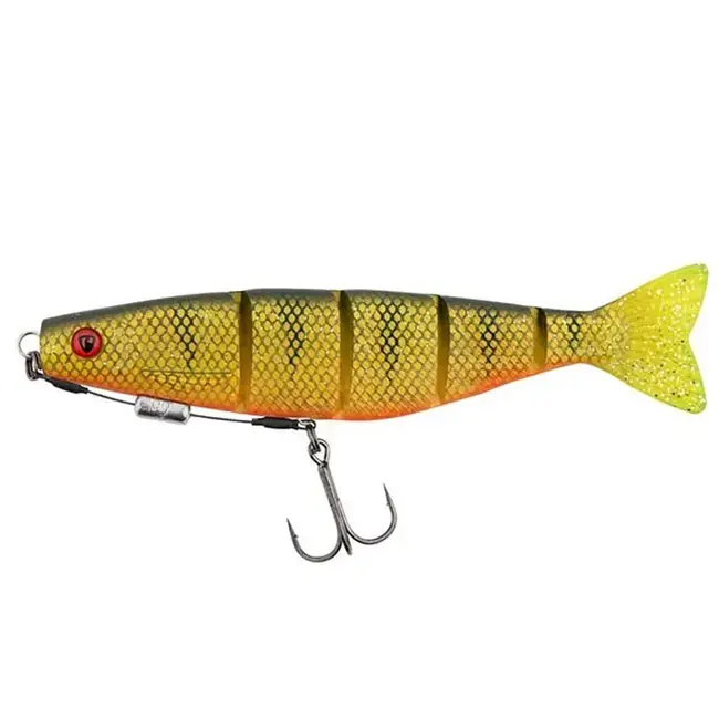Ofertă de sezon Shad Armat FOX Rage Loaded Jointed Pro Shad, UV Natural Perch, 18cm, 52g, Nr.1/0