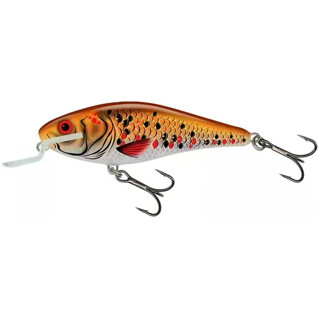 Vobler SALMO Executor Shallow Runner, Holographic Golden Back, 9cm Retur ușor
