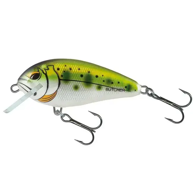 Calitate înaltă Salmo Butcher 5cm – Vobler rapitor Floating si Sinking, echipat cu VMC