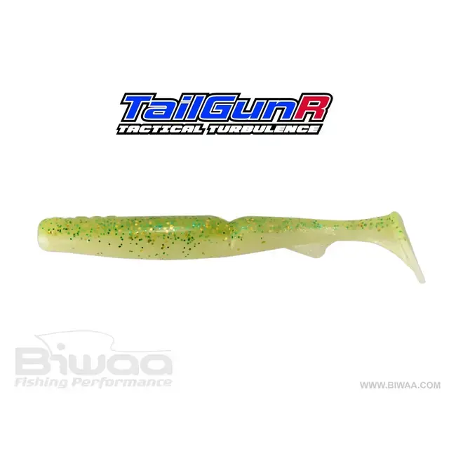 Cel mai bun preț Shad Biwaa TailgunR Swimbait, 6.5cm,Culoare Apple Mint – Nălucă Soft Realistă pentru Pescuitul Răpitorilor