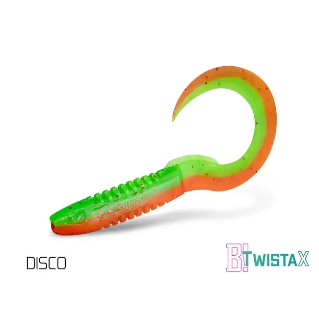 Twister Delphin Twistax Eeltail UVS, 15cm, 5buc/plic, Culoare Disco Expediere rapidă