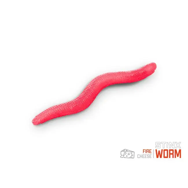 Worm Vierme Delphin B! StinxWORM, 4cm, 50buc/borcan, Aroma Branza, Culoare Fire Doar azi