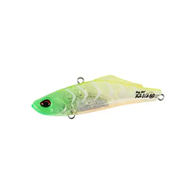 Vobler DUO Bay Ruf Tide Vib 60,Culoare Lime Head Clear Gigo, 6cm, 9.6g | Lansări Precise și Evoluție Controlată Cumpărături sigure