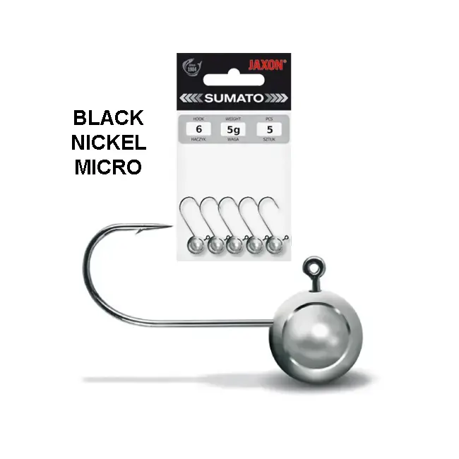 Micro Jig Jaxon Sumato, Black NSB, Nr.6, 5 buc/plic Doar azi