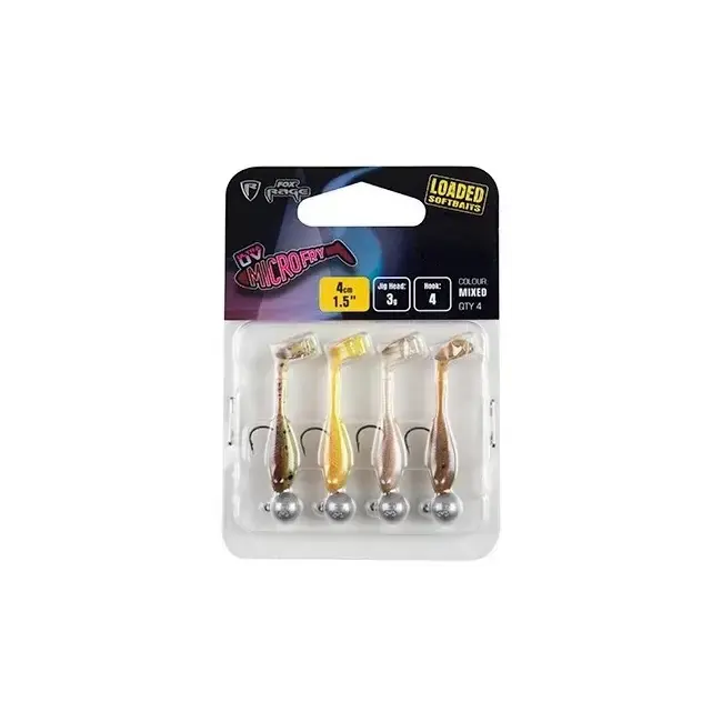 Expediere rapidă Fox Rage Micro Fry Mixed Uv Colour Pack Loaded, 4cm