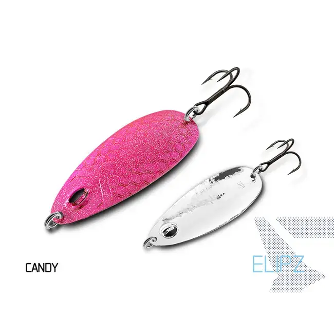 Disponibil imediat Lingurita Oscilanta,Pescuit la Stiuca Delphin Elipz FullScale,Candy, 7.5cm, 12g