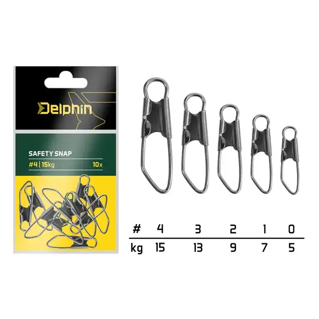 Agrafa Rapida Delphin Safety Snap, 10buc/plic Lichidare de stoc