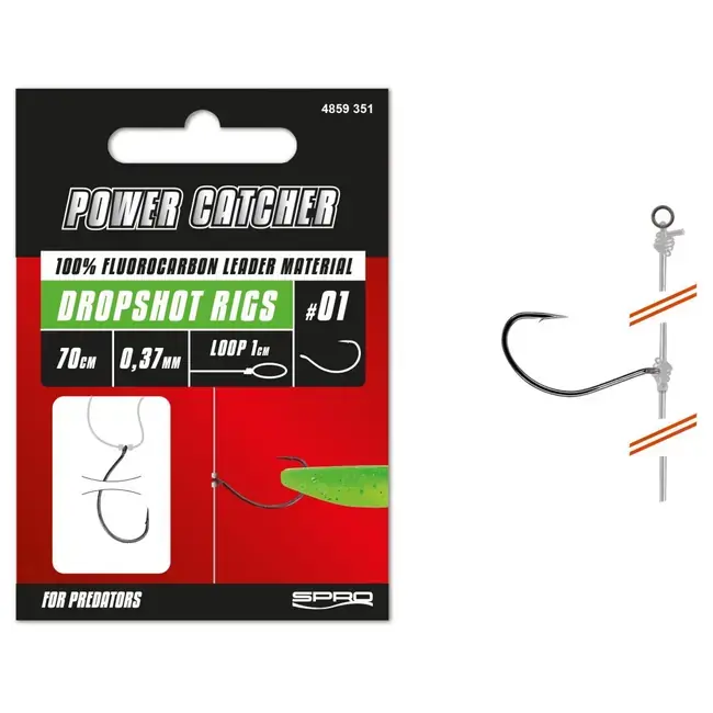 Montura Spro Drop Shot Rig Nr.2, 0.30mm,70cm Plată securizată