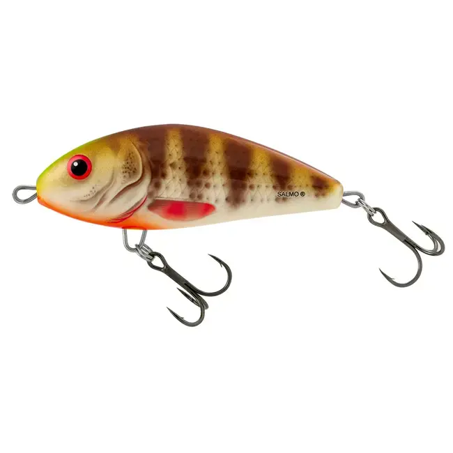 Vobler Salmo Fatso Sinking F8S, Spotted Brown Perch, 8cm Bestseller