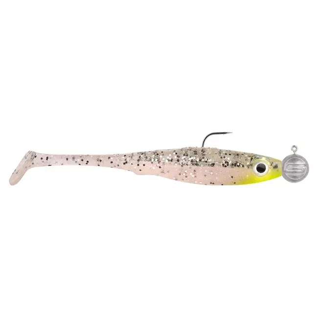Kit 2 Twistere Spro Iris Pop-Eye + 2 Cap Twister Gamakatsu, UV Salt & Pepper, 8cm, 5+7g Ofertă de sezon