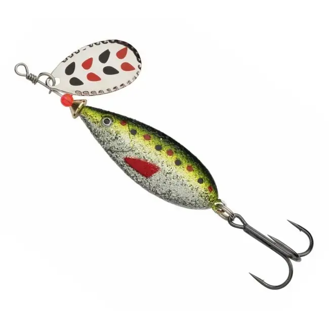 Lingura Rotativa Abu Garcia Droppen Maxi Spinners, Green Back Minnow, 9g Retur gratuit
