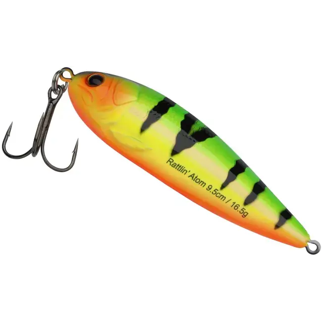 Cel mai vândut Lingurita Rattlin' Abu Garcia Atom, Fire Tiger, 9.5cm, 16.5g