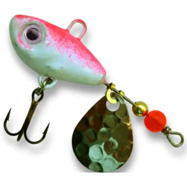 Ieftin Berti Spinnertail FishHelic Nr.1 Culoare Alb-Roz Fluo 7g