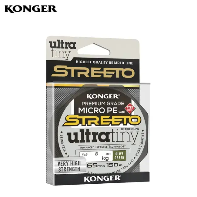 Reducere extra Fir Textil Konger Streeto Ultra Tiny, Lime Green, 150m