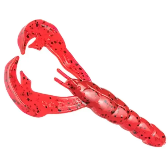 Chilipir Creatura Strike King Rage Craw, Culoare Delta Red, 10cm, 7buc/plic