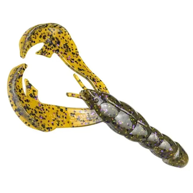 Creatura Strike King Rage Craw, Culoare Green Pumpkin Purple & Gold, 10cm, 7buc/plic Livrare expres