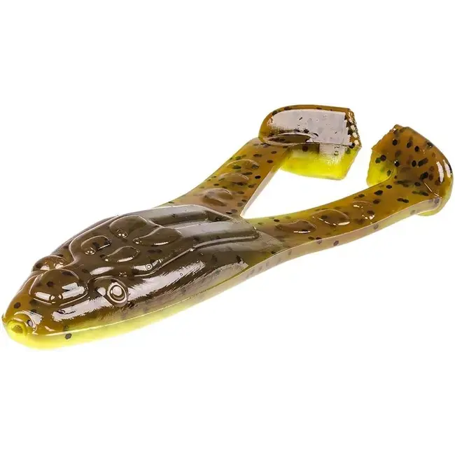 Broasca Strike King Super Toad, Green Pumpkin Chartreuse Belly, 10cm, 5buc/plic Super ofertă
