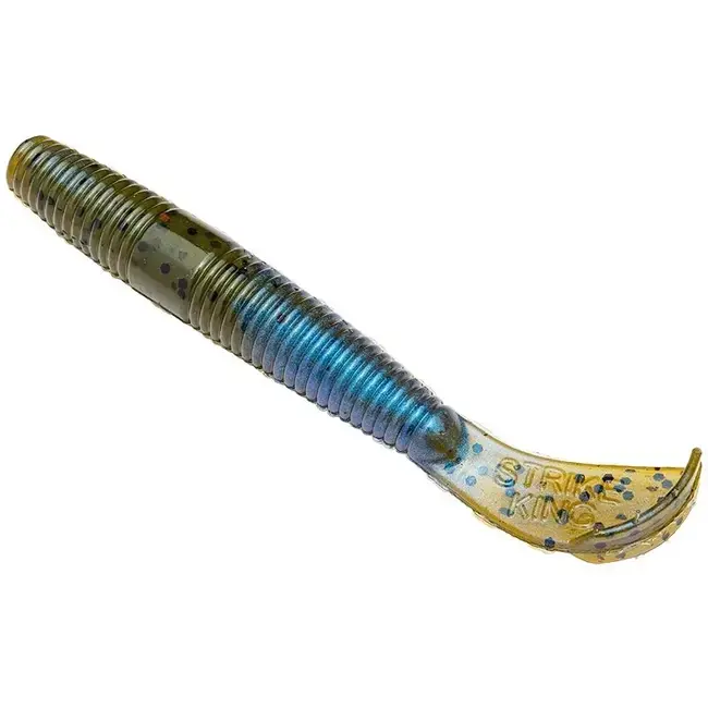 Cel mai bun preț Grub Strike King Rage Ned Cut-R Worm, Culoare Blue Craw, 7.5cm, 9buc/plic