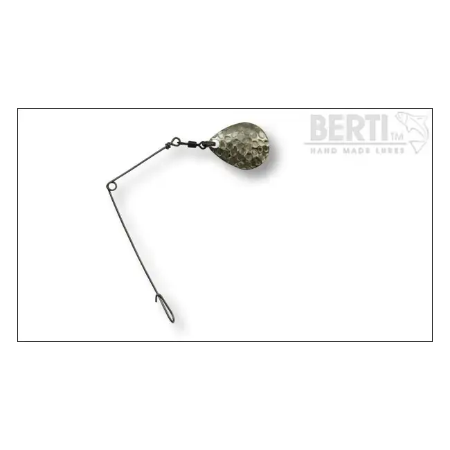 Plată securizată Spinnerbait Bertilure cu Agrafa si Paleta Colorado Nickel 1.6cm