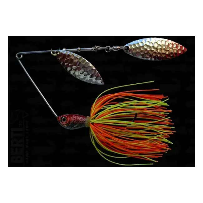 Lichidare de stoc Spinnerbait cu Skirt Berti Salcie Salcie, Portocaliu/Chartreuse, 14g