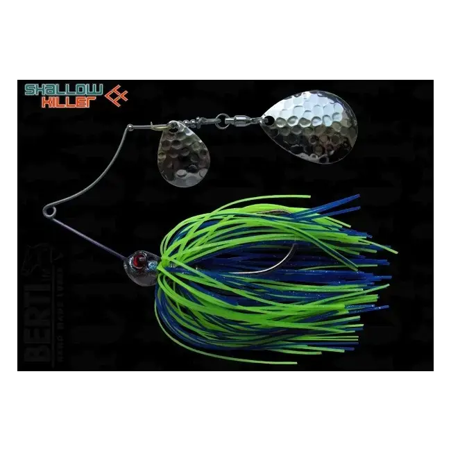 Ofertă limitată Spinnerbait Berti Shallow Killer Colorado Colorado, Albastru/Chartreuse, 11g