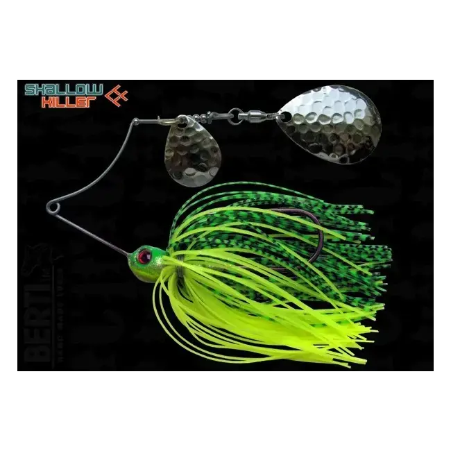 Ofertă specială Spinnerbait Berti Shallow Killer Colorado Colorado, Chartreuse/Lime Tiger, 11g