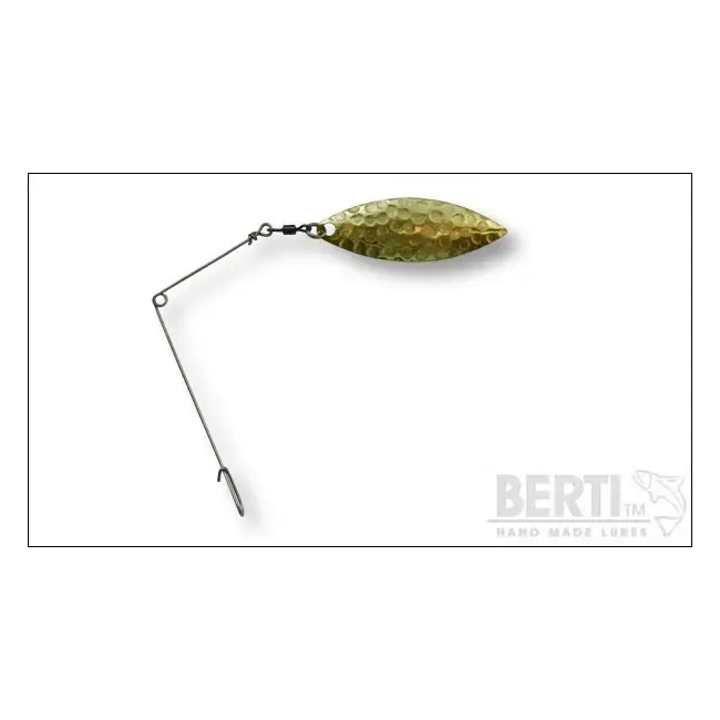 Premium Spinnerbait Bertilure cu Agrafa si Paleta Willow 1 Gold 2.9cm