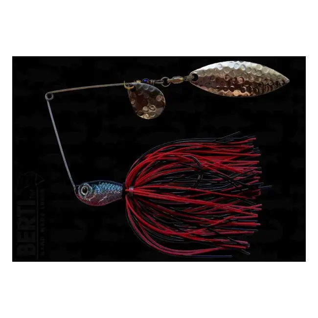 Doar azi Bertilure Spinnerbait Colorado Nr.2 Salcie Nr.2 14g Skirt Siliconic Rosu - Negru