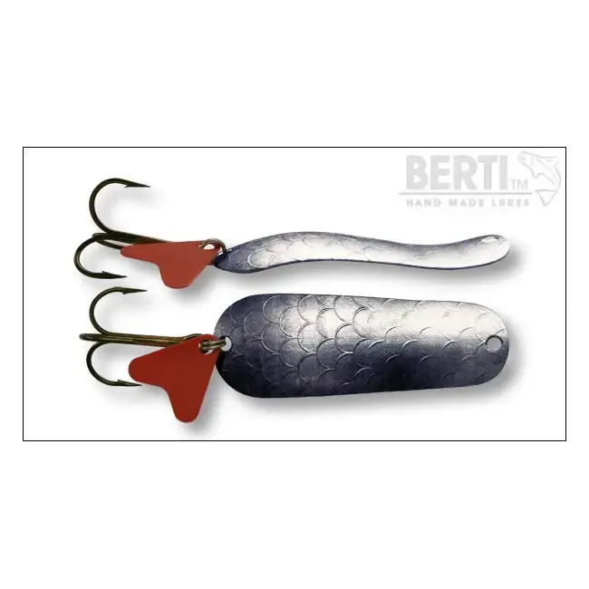Retur gratuit Lingura Oscilanta Bertilure Crazy Nr. 2 Amprenta Solzi Culoare Nickel 11 Grame