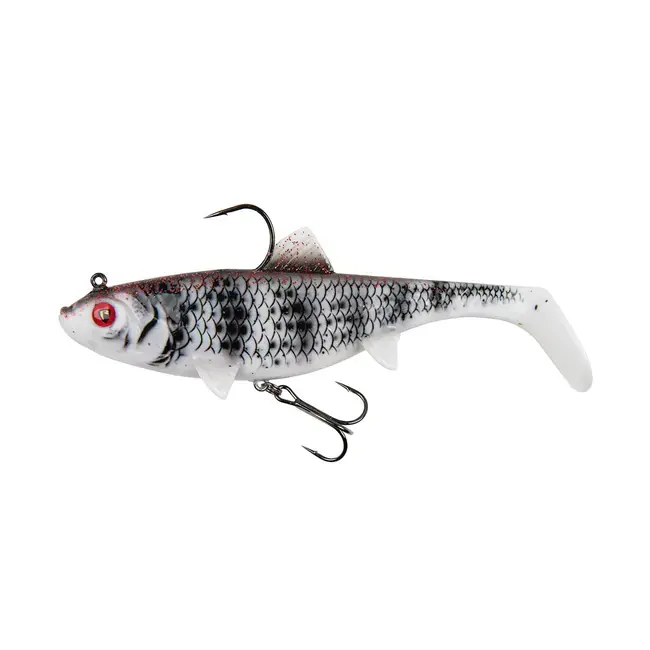 Swimbait FOX Rage Replicant Wobble, UV Zebra, 18cm, 90g, 1buc/blister Ultima șansă