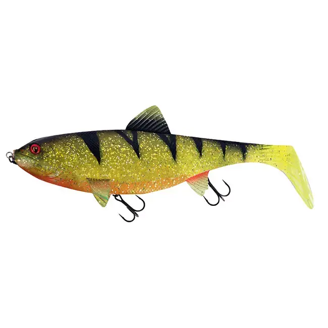 Swimbait Fox Rage Giant Replicant, Perch UV, 35cm, 443g Preț promoțional