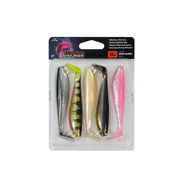 Transport gratuit Kit Shad Fox Rage Zander Pro Shad UV Mixed Colour, 7.5cm, 5buc/plic