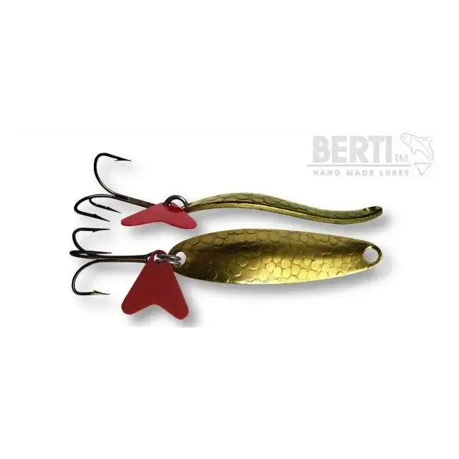 Reduceri LINGURA OSCILANTA BERTILURE TAIFUN NR.2, AMPRENTA DRAGON SKIN, CULOARE GOLD, 6.5CM, 6G