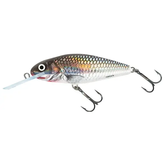 Ofertă exclusivă Vobler Salmo Perch Deep Runner, Holographic Grey Shiner, 8cm, 14g
