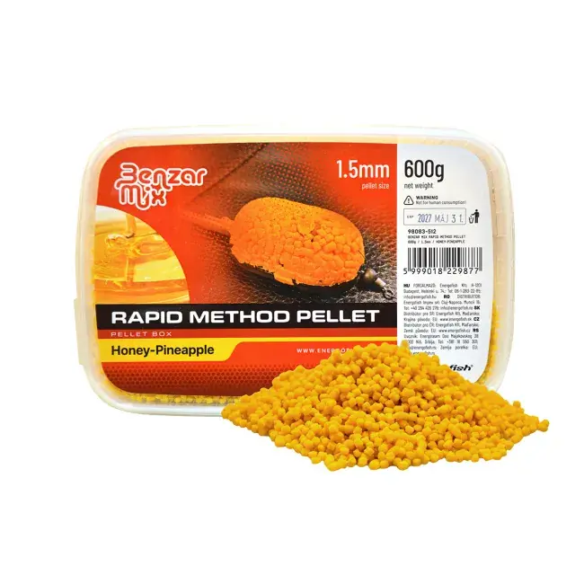 Livrare rapidă Pelete Benzar Method Rapid, 3.5mm, 600g, Mango Acid N-Butyric