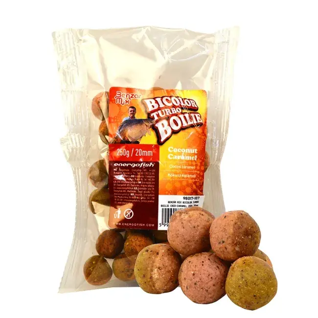 Super ofertă Boilies de Carlig Benzar Mix Turbo Bicolor, 20mm, 250g - Boilies de Pescuit