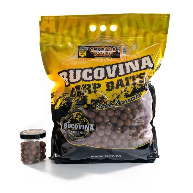 Boilies Bucovina Baits Cereals, Porumb & Tiger Nuts, 20mm, 5kg Disponibil imediat