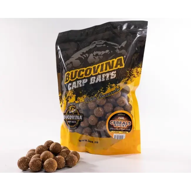 Boilies Bucovina Baits Cereals, Porumb & Tiger Nuts, 20mm, 800g Cumpărături sigure