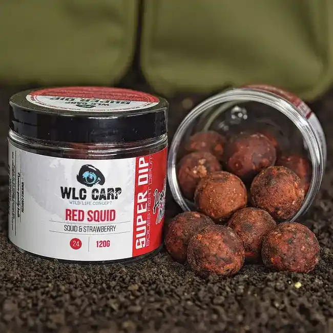 Boilies Fiert de Carlig WLC Carp Super Dip, 24mm, 120g,Red Squid Plată securizată