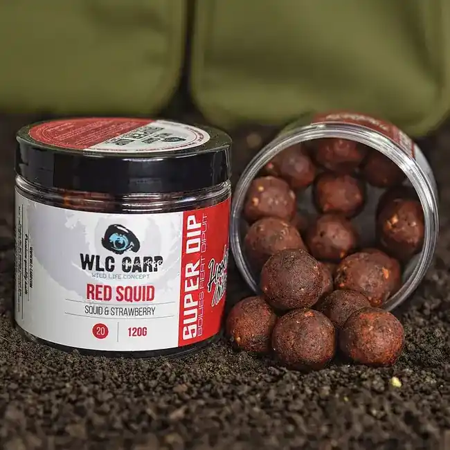 Boilies Fiert de Carlig WLC Carp Super Dip, 20mm, 120g,Red Squid Ofertă limitată