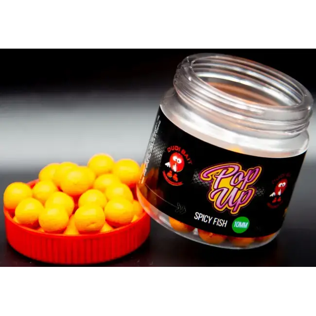 Noutate Pop Up Dudi Bait, 10mm, 20g/borcan, Spicy Fish