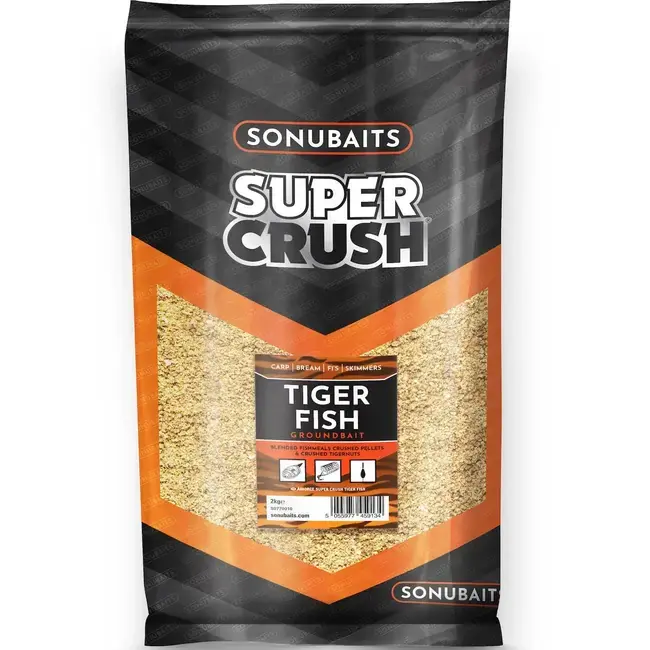 Groundbait Sonubaits Super Crush ,Tiger Fish, 2kg Lichidare de stoc