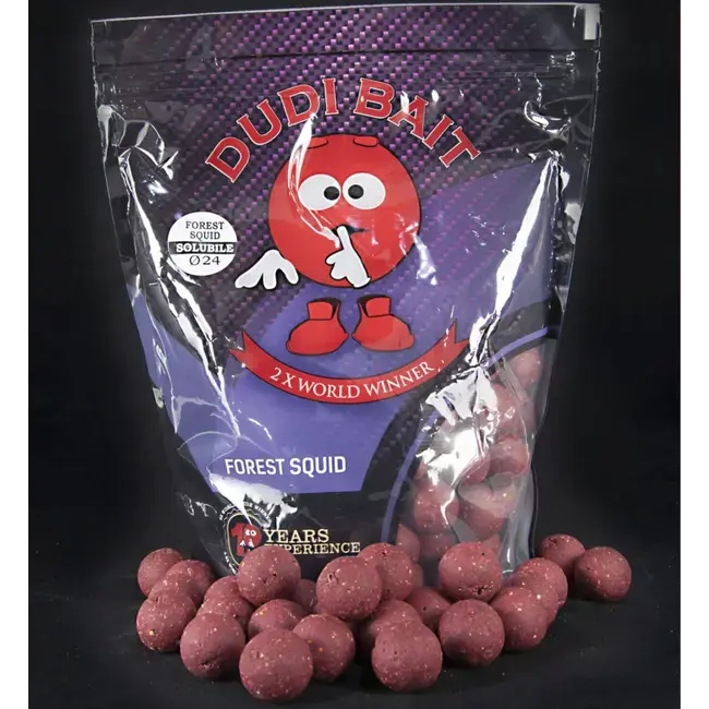 Livrare gratuită Boilies Solubil Dudi Bait Forest Squid, Squid&Fructe de Padure, 1kg