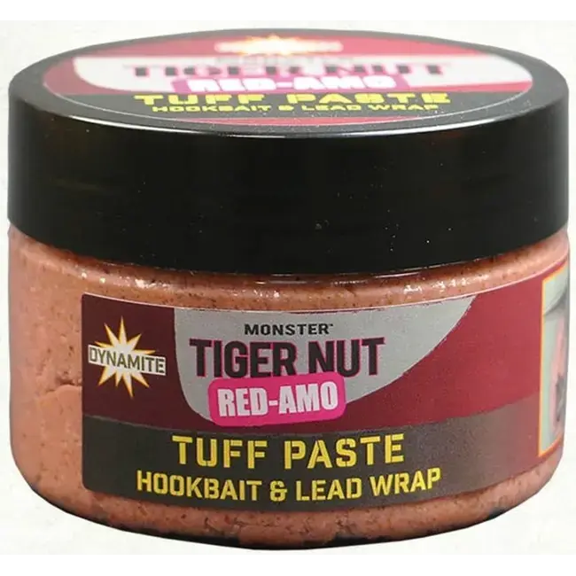 Pasta Solubila Dynamite Baits Monster Tigernut Red-Amo Tuff Paste Boilie and Lead Wrap, 180g/cutie Retur gratuit