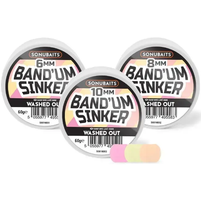 Doar azi Pelete pentru Carlig SONUBAITS Band'um Sinkers, 10mm, 60g, Washed Out
