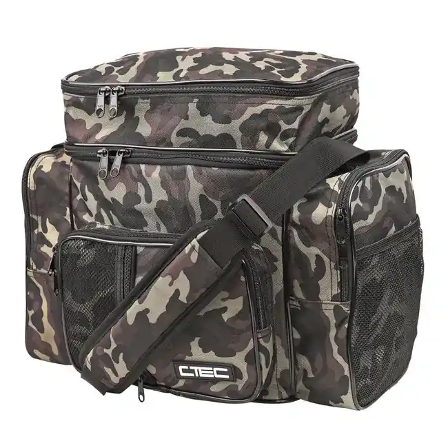 Geanta Pescuit Spro C-Tec Camou Base Bag, 45x35x25cm Ofertă